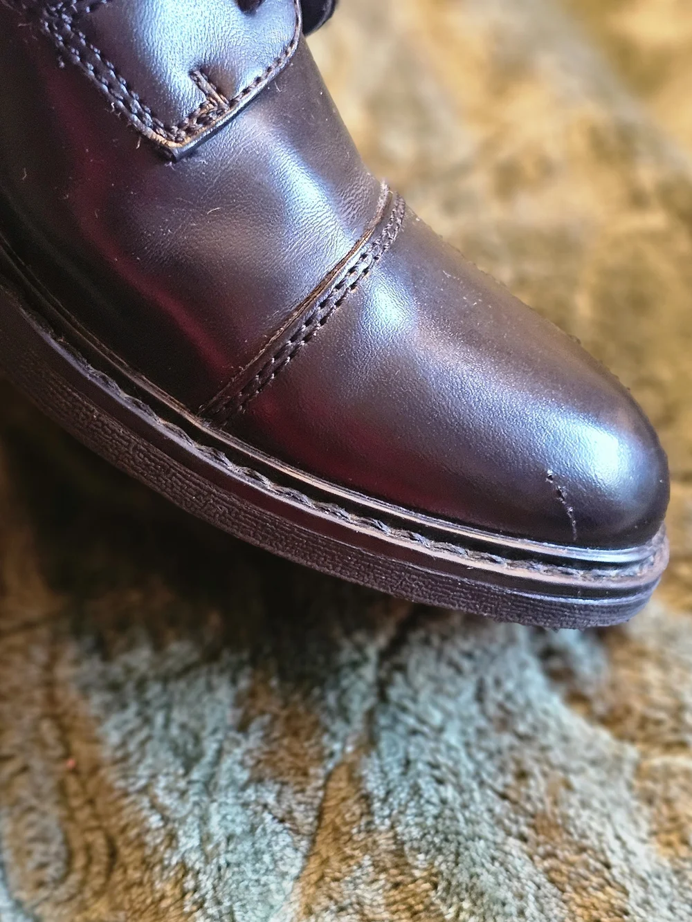 Boy's Black Lace Up Bruno Marc Size 3 Dress Shoes